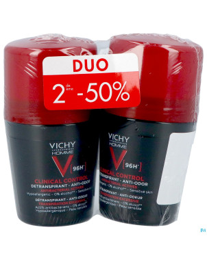 Vichy deo h roll 96h clinical ctrl duo 50ml 2e-50%