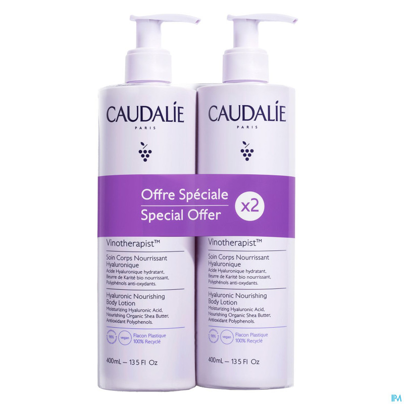 Caudalie duo vinotherapist soin corps n.400mlpromo