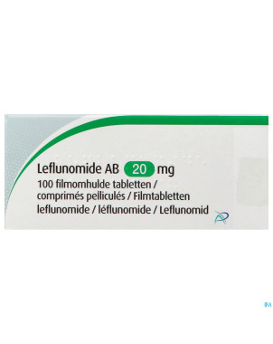 Leflunomide ab 20mg   comp pell 100