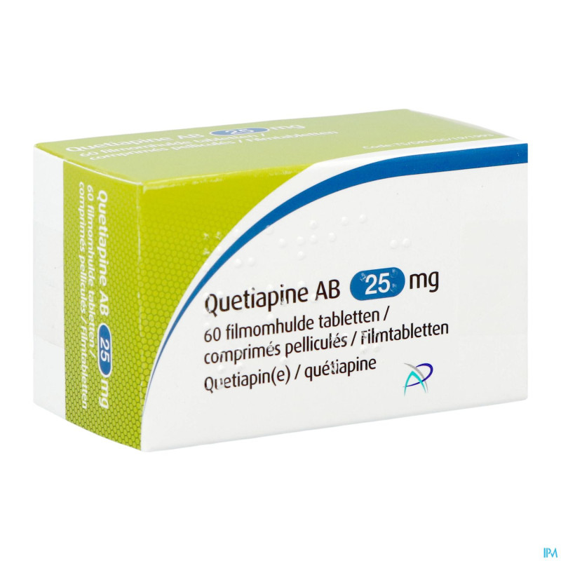 Quetiapine ab 25mg    comp pell 60x25mg
