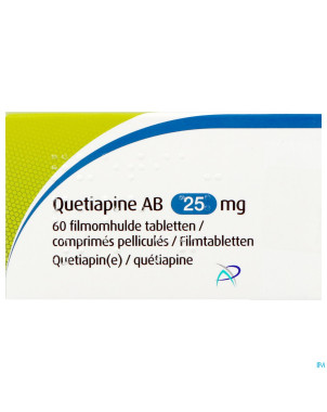 Quetiapine ab 25mg    comp pell 60x25mg
