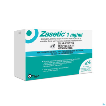 Zasetic 1mg/ml sol ud gutt oculaires    10x0,6ml