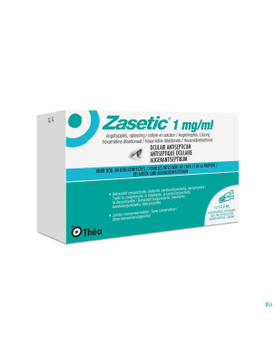 Zasetic 1mg/ml sol ud gutt oculaires    10x0,6ml