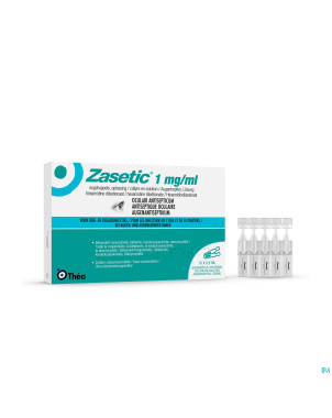 Zasetic 1mg/ml sol ud gutt oculaires    10x0,6ml