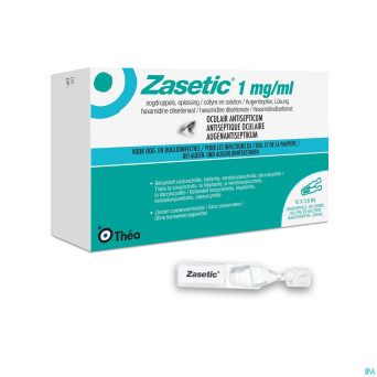 Zasetic 1mg/ml sol ud gutt oculaires    10x0,6ml