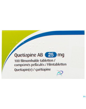 Quetiapine ab 25mg    comp pell 100x25mg