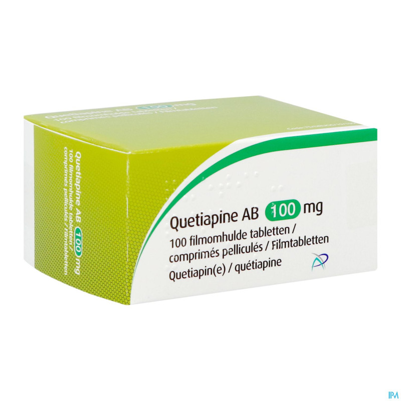 Quetiapine ab 100mg    comp pell 100x100mg