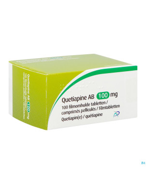 Quetiapine ab 100mg    comp pell 100x100mg