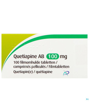 Quetiapine ab 100mg    comp pell 100x100mg