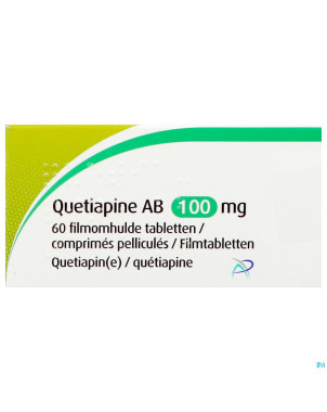 Quetiapine ab 100mg    comp pell 60x100mg