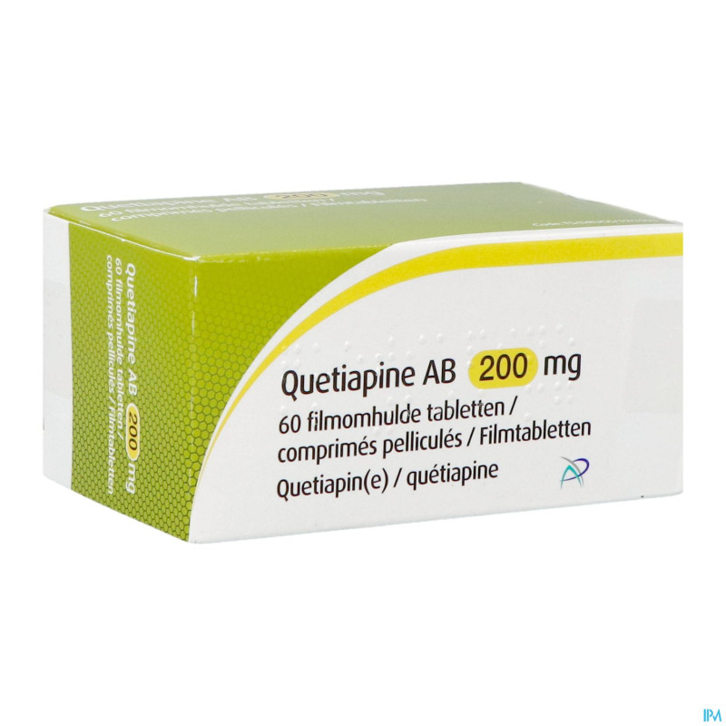 Quetiapine ab 200mg    comp pell 60x200mg