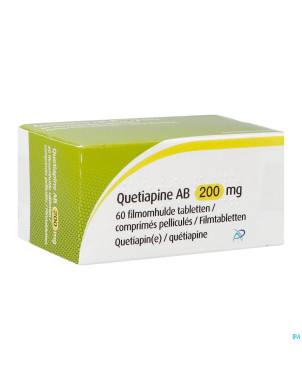 Quetiapine ab 200mg    comp pell 60x200mg