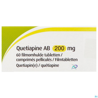 Quetiapine ab 200mg    comp pell 60x200mg