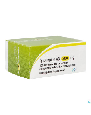 Quetiapine ab 200mg    comp pell 100x200mg