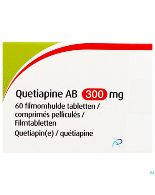 Quetiapine ab 300mg    comp pell 60x300mg