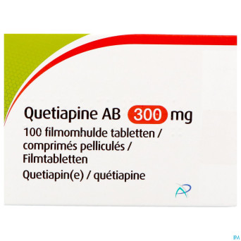 Quetiapine ab 300mg    comp pell 100x300mg