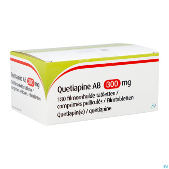 Quetiapine ab 300mg    comp pell 180x300mg