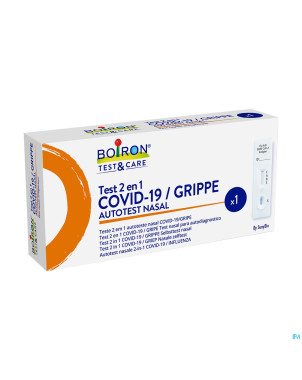 Test covid19&flu 2en1 nasal selftest  1 boiron t&c