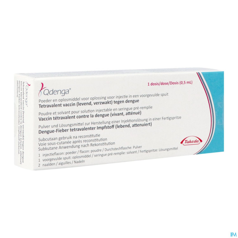 Qdenga pdr&solv.1ser preremp+2aig+sol inj 1fl0,5ml