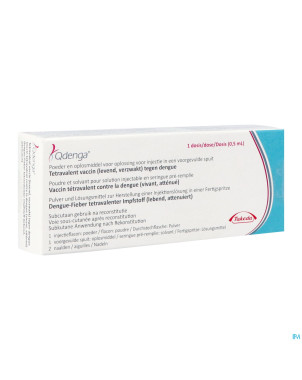 Qdenga pdr&solv.1ser preremp+2aig+sol inj 1fl0,5ml