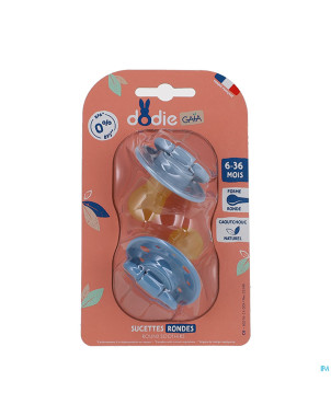 Dodie sucette caoutouch 6-36m gaia ciel etoile   2