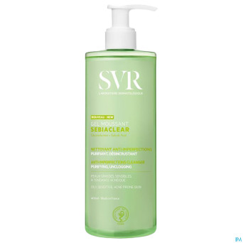 Svr sebiaclear gel moussant tube 400ml nf
