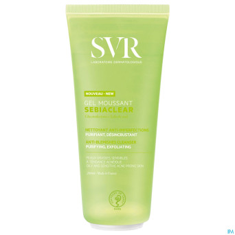 Svr sebiaclear gel moussant tube 200ml nf