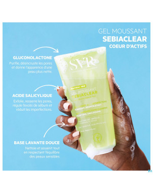 Svr sebiaclear gel moussant tube 200ml nf