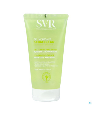 Svr sebiaclear gel moussant tube 55ml nf