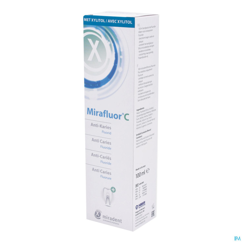Miradent mirafluor c dentifrice    100ml nf