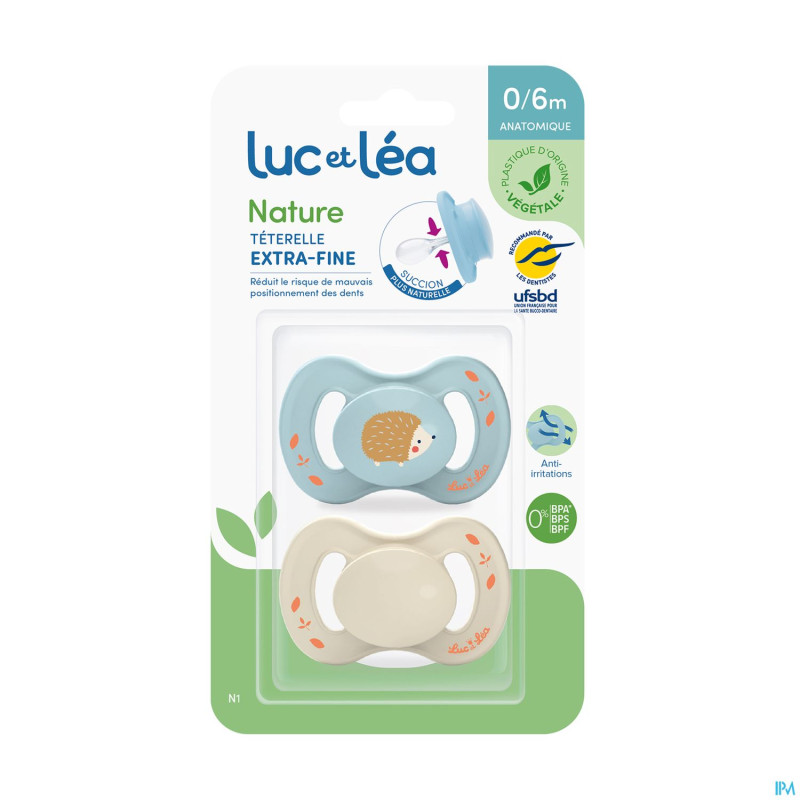 Luc&lea sucette ana veg 0-6m herisson