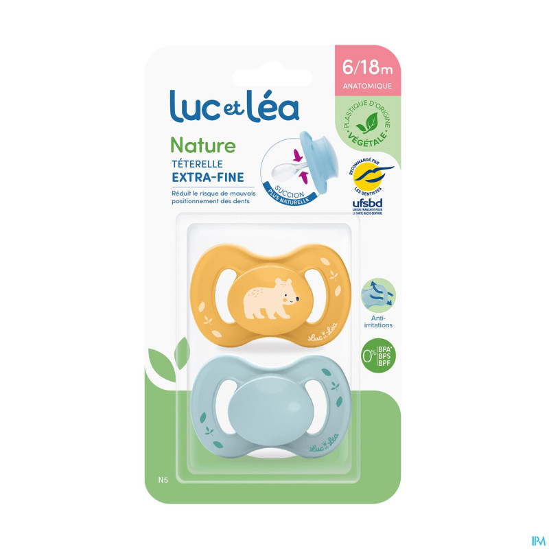 Luc&lea sucette ana veg 6-18m ours