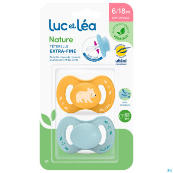 Luc&lea sucette ana veg 6-18m ours