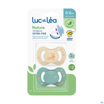 Luc&lea sucette ana veg 0-6m lapin