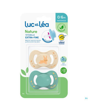 Luc&lea sucette ana veg 0-6m lapin