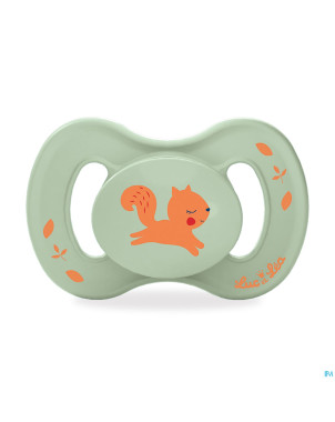 Luc&lea sucette ana veg 6-18m ecureuil 2