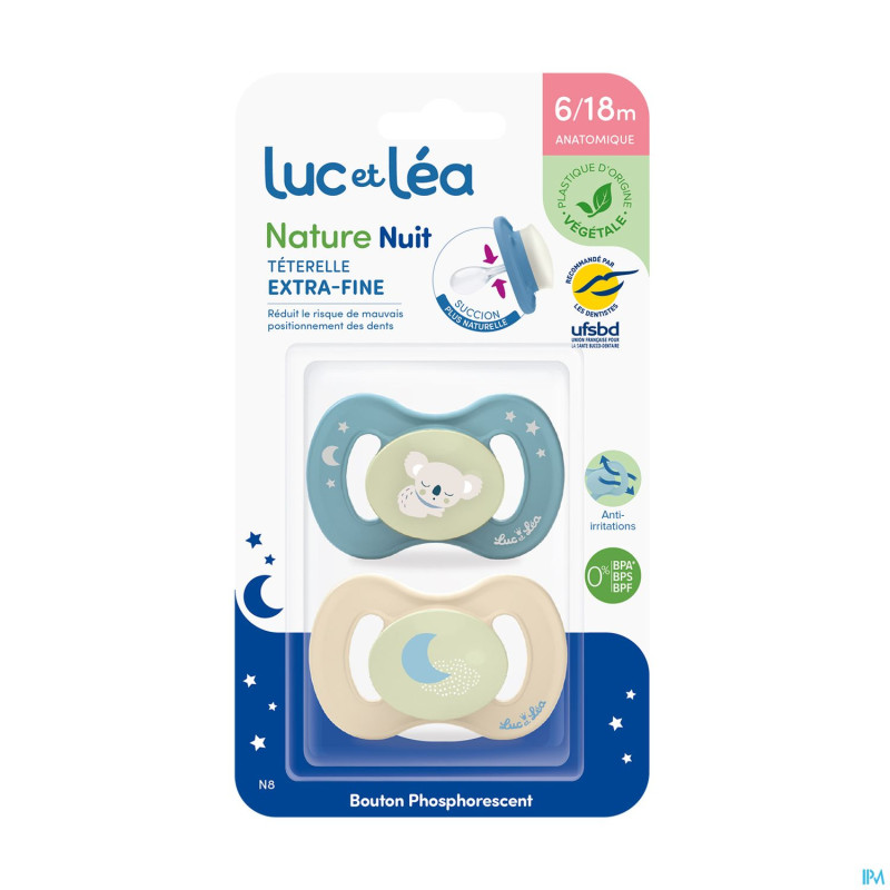 Luc&lea sucette nuit ana veg 6-18m koala