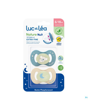 Luc&lea sucette nuit ana veg 6-18m koala