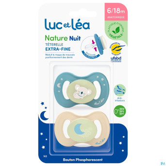 Luc&lea sucette nuit ana veg 6-18m koala