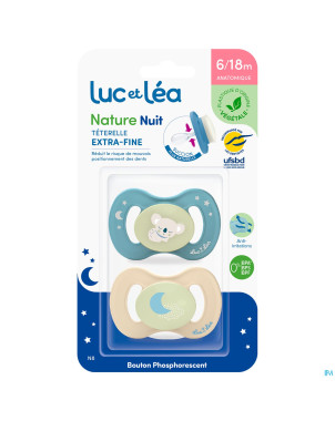 Luc&lea sucette nuit ana veg 6-18m koala