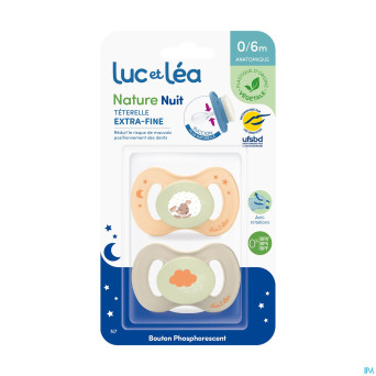 Luc&lea sucette nuit ana veg 0-6m mouton
