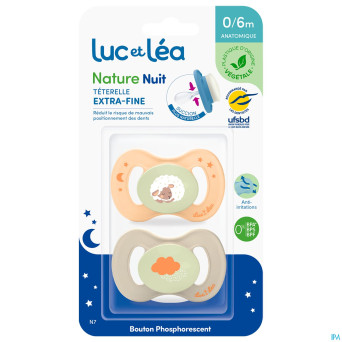 Luc&lea sucette nuit ana veg 0-6m mouton