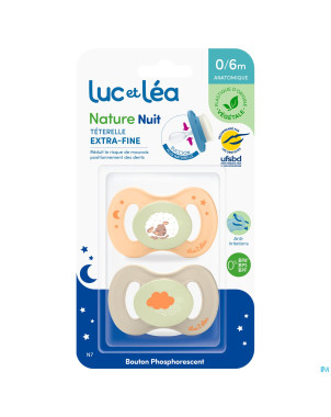 Luc&lea sucette nuit ana veg 0-6m mouton