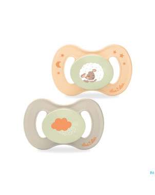 Luc&lea sucette nuit ana veg 0-6m mouton