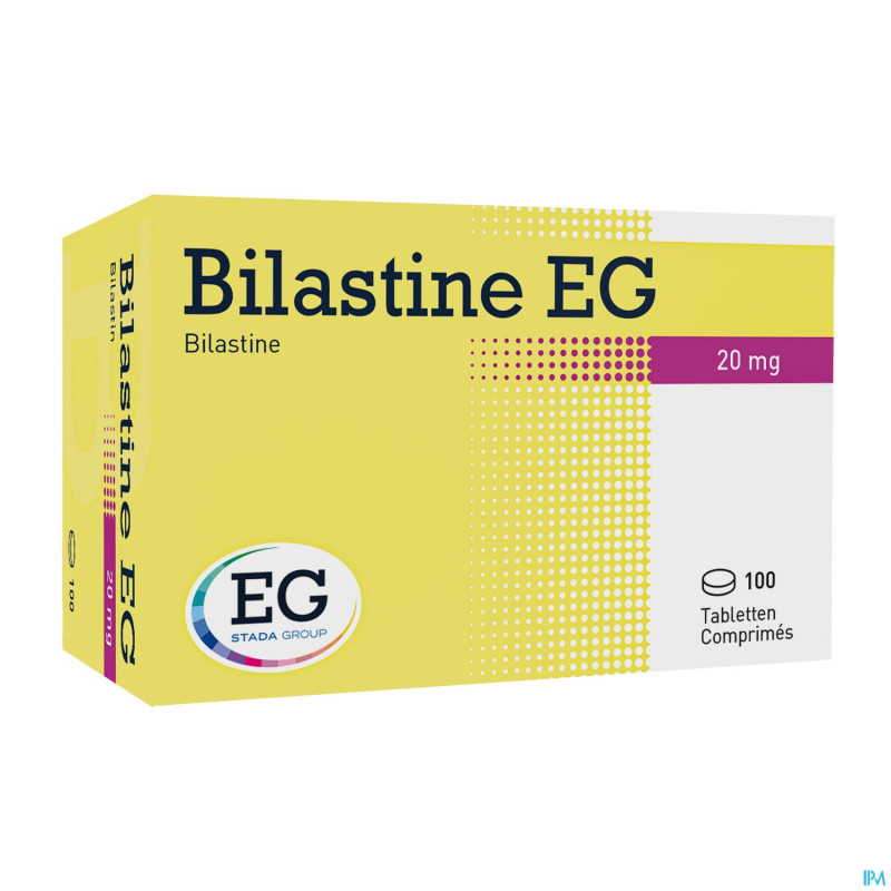 Bilastine eg 20mg    comp 100
