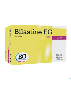 Bilastine eg 20mg    comp 100