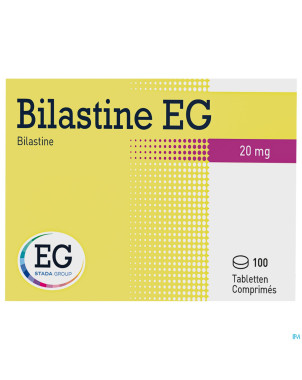 Bilastine eg 20mg    comp 100