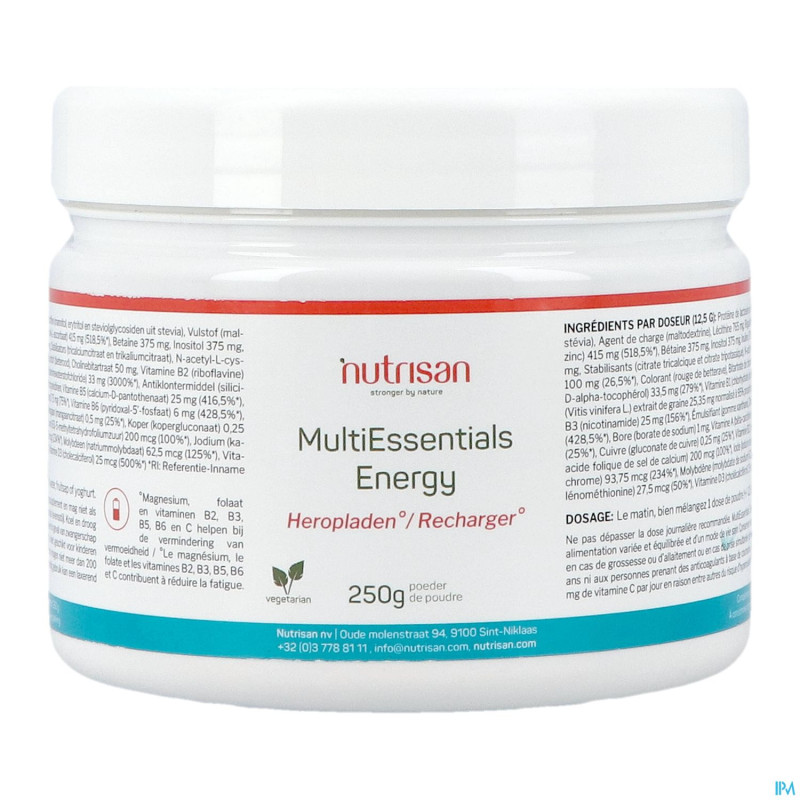 Nutrisan multiessentials energy 250g