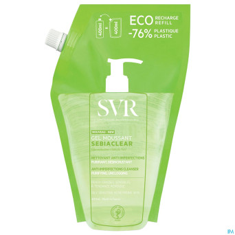 Svr sebiaclear gel moussant refill 400ml nf