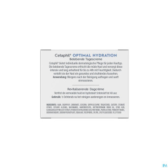 Cetaphil optimal hydration cr jour revitalisant48g
